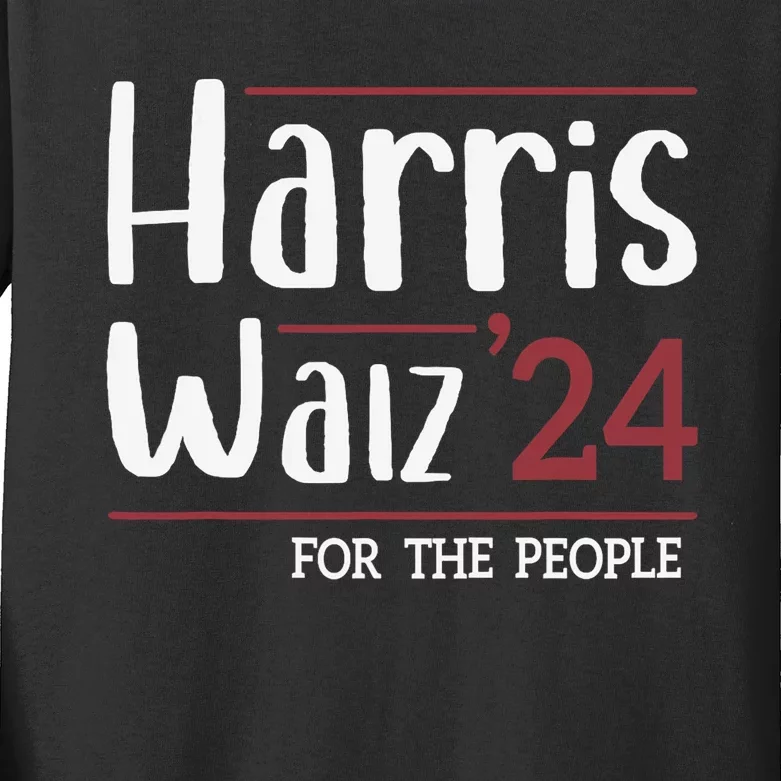 Harris Walz 2024 Harris Waltz 2024 Kids Long Sleeve Shirt