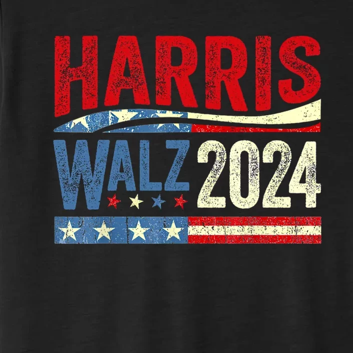 Harris Waltz 2024 Election Kamala Harris Tim Waltz 2024 ChromaSoft Performance T-Shirt