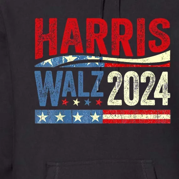 Harris Waltz 2024 Election Kamala Harris Tim Waltz 2024 Premium Hoodie