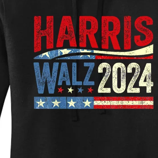 Harris Waltz 2024 Election Kamala Harris Tim Waltz 2024 Women's Pullover Hoodie