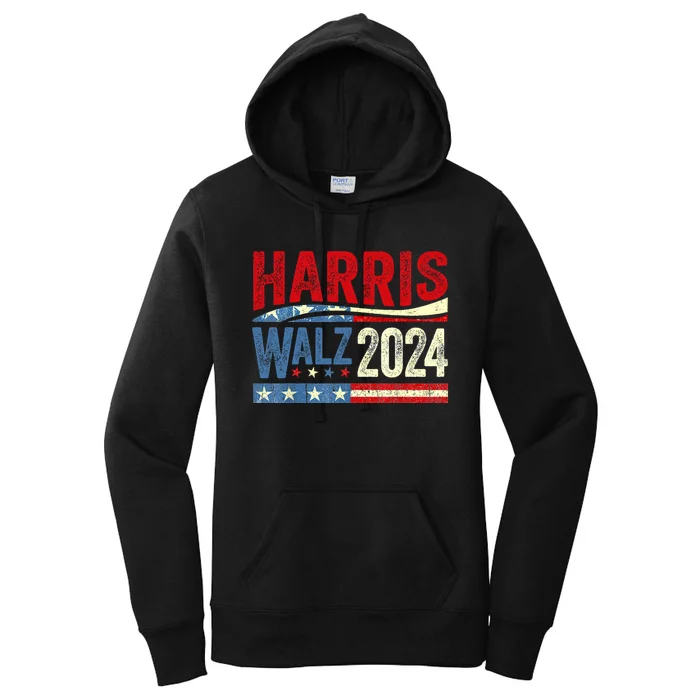 Harris Waltz 2024 Election Kamala Harris Tim Waltz 2024 Women's Pullover Hoodie