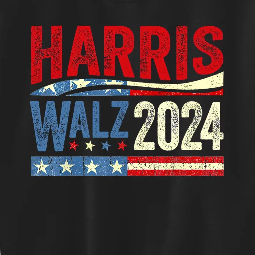 Harris Waltz 2024 Election Kamala Harris Tim Waltz 2024 Kids Sweatshirt