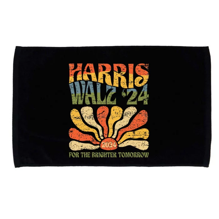 Harris Walz 2024 For President Patriotic Kamala Waltz 2024 Microfiber Hand Towel