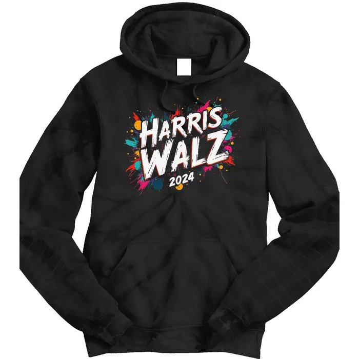 Harris Waltz 2024 Colorful Event Tie Dye Hoodie