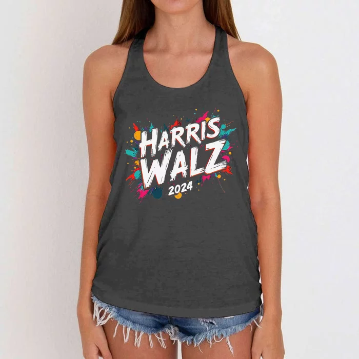 Harris Waltz 2024 Colorful Event Women's Knotted Racerback Tank