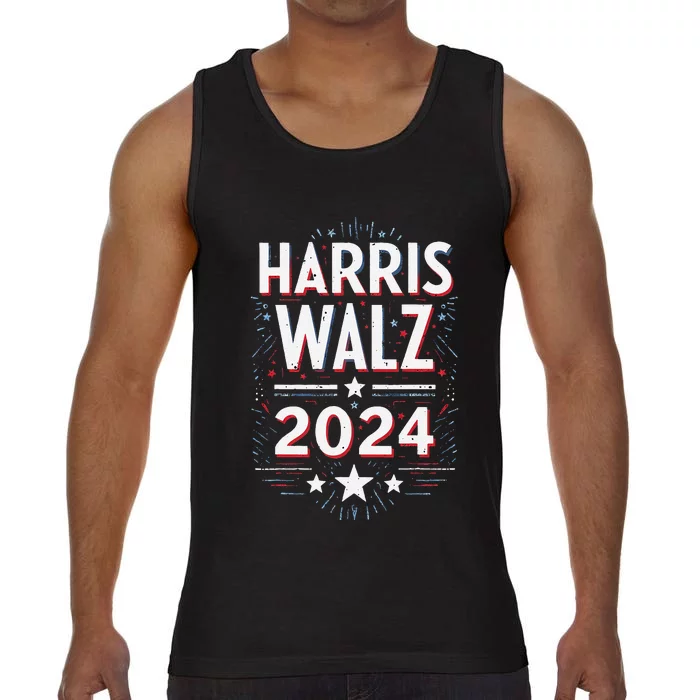 Harris Walz 2024 Kamala Harris Tom Walz Comfort Colors® Tank Top