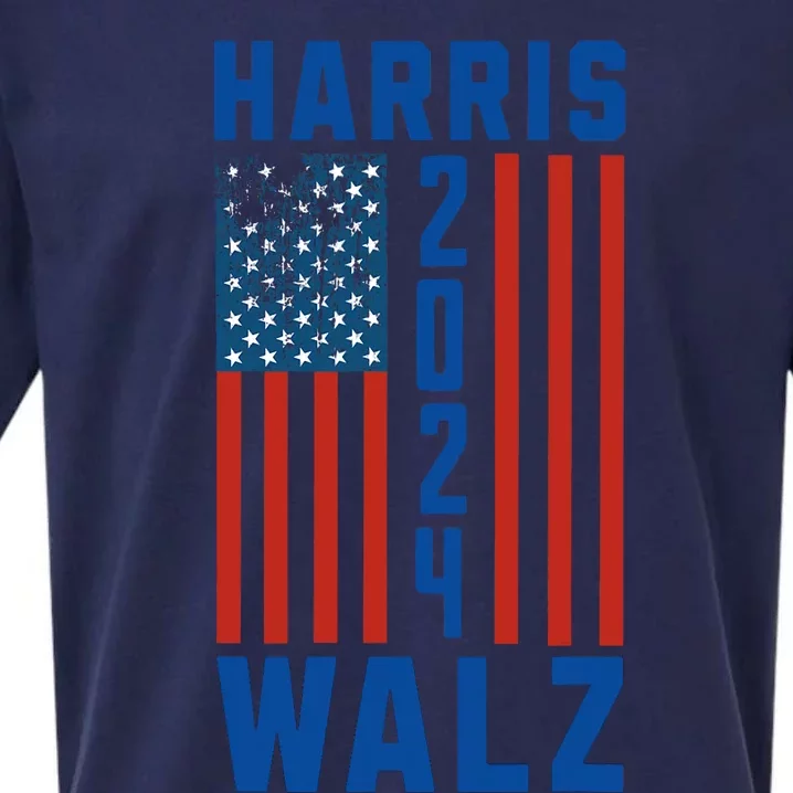 Harris Walz 2024 Sueded Cloud Jersey T-Shirt