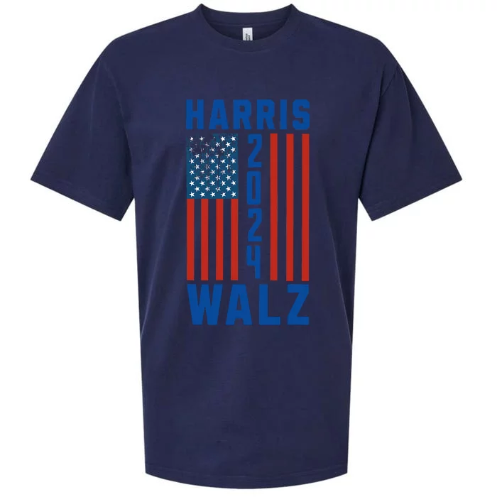 Harris Walz 2024 Sueded Cloud Jersey T-Shirt