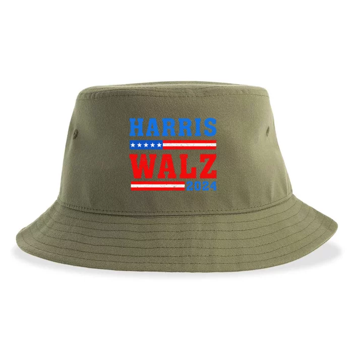 Harris Walz 2024 Tim Walz Kamala Harris Vp 47th President Sustainable Bucket Hat