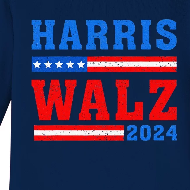 Harris Walz 2024 Tim Walz Kamala Harris Vp 47th President Baby Long Sleeve Bodysuit