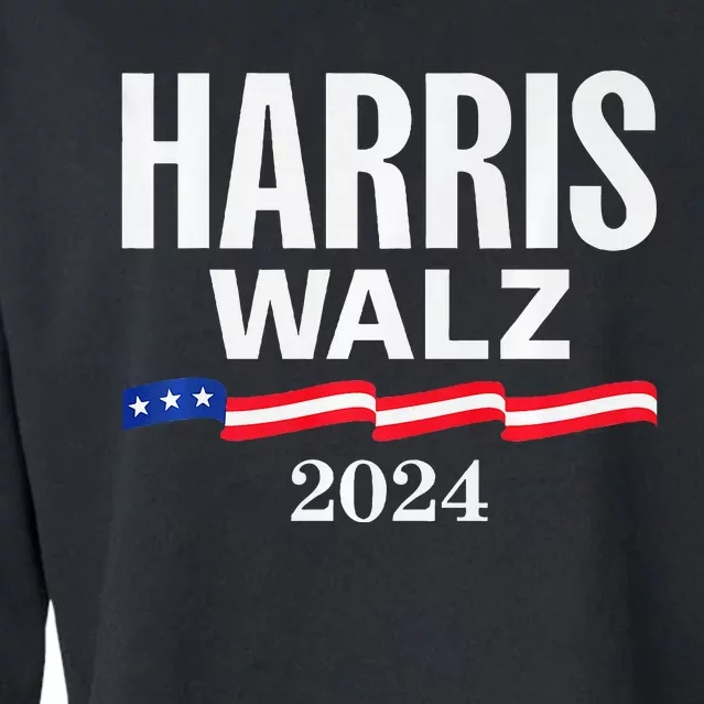 Harris Walz 2024 President Vp Waltz Kamala Harris Tim Walz Premium Cropped Pullover Crew