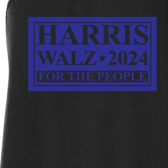 Harris Walz 2024 For The People Women's Racerback Tank