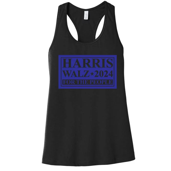 Harris Walz 2024 For The People Women's Racerback Tank