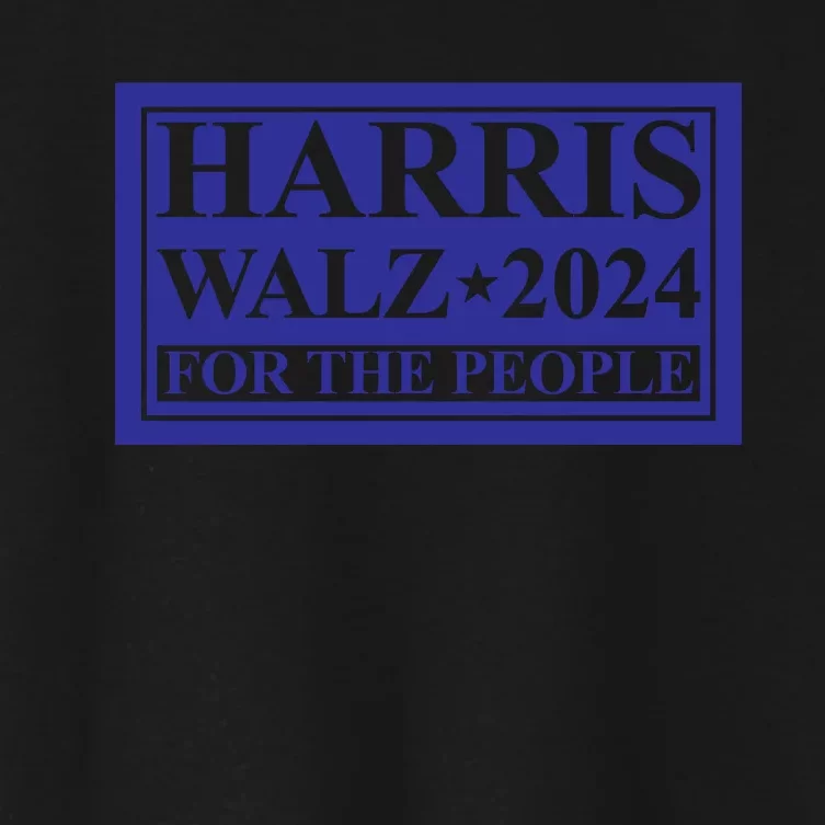 Harris Walz 2024 For The People Women's Crop Top Tee