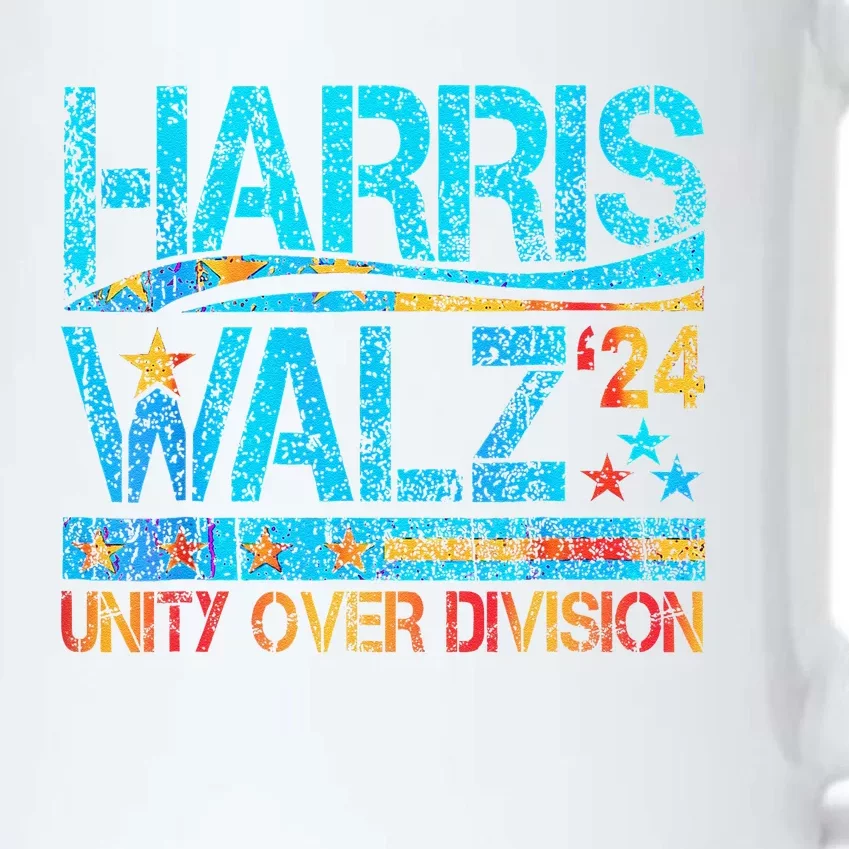 Harris Waltz 2024 Unity Over Division Black Color Changing Mug