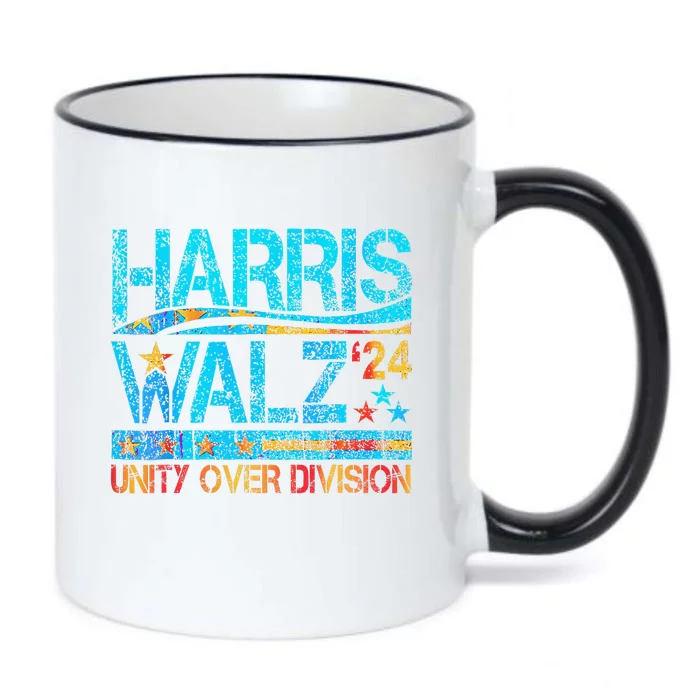 Harris Waltz 2024 Unity Over Division Black Color Changing Mug