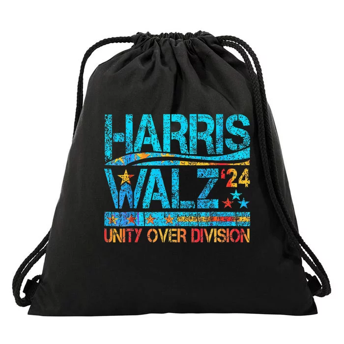 Harris Waltz 2024 Unity Over Division Drawstring Bag