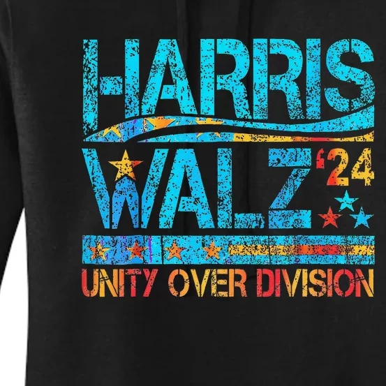 Harris Waltz 2024 Unity Over Division Women's Pullover Hoodie