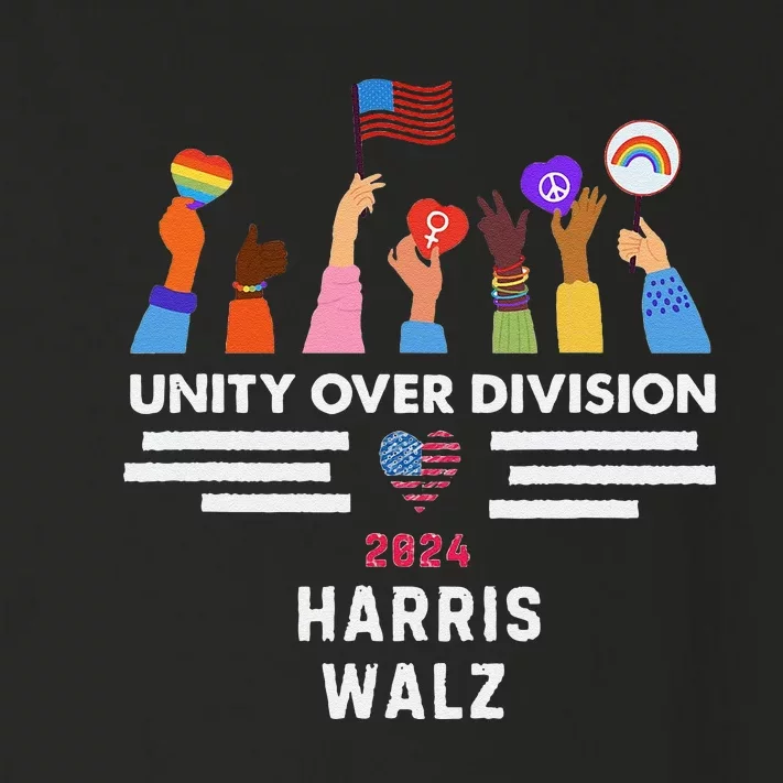 Harris Waltz 2024 Unity Over Division Toddler Long Sleeve Shirt