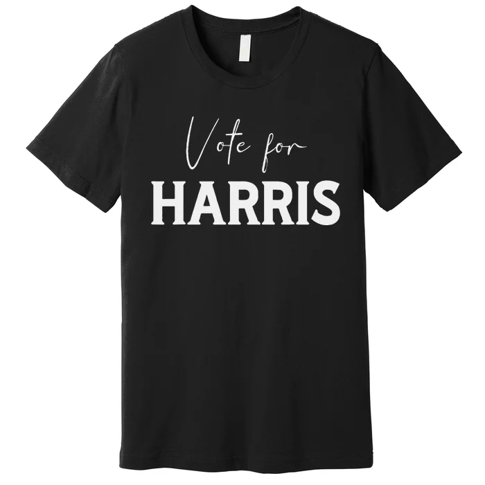 Harris Walz 2024 Campaign Voting Supporter President Vp Premium T-Shirt