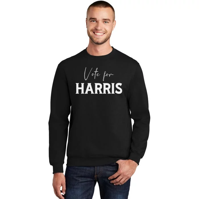 Harris Walz 2024 Campaign Voting Supporter President Vp Tall Sweatshirt