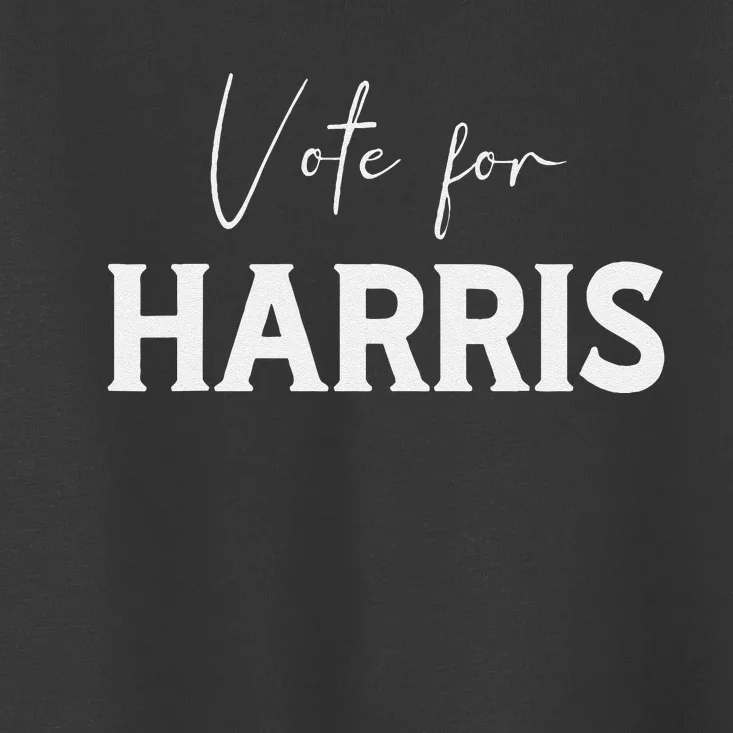 Harris Walz 2024 Campaign Voting Supporter President Vp Toddler T-Shirt