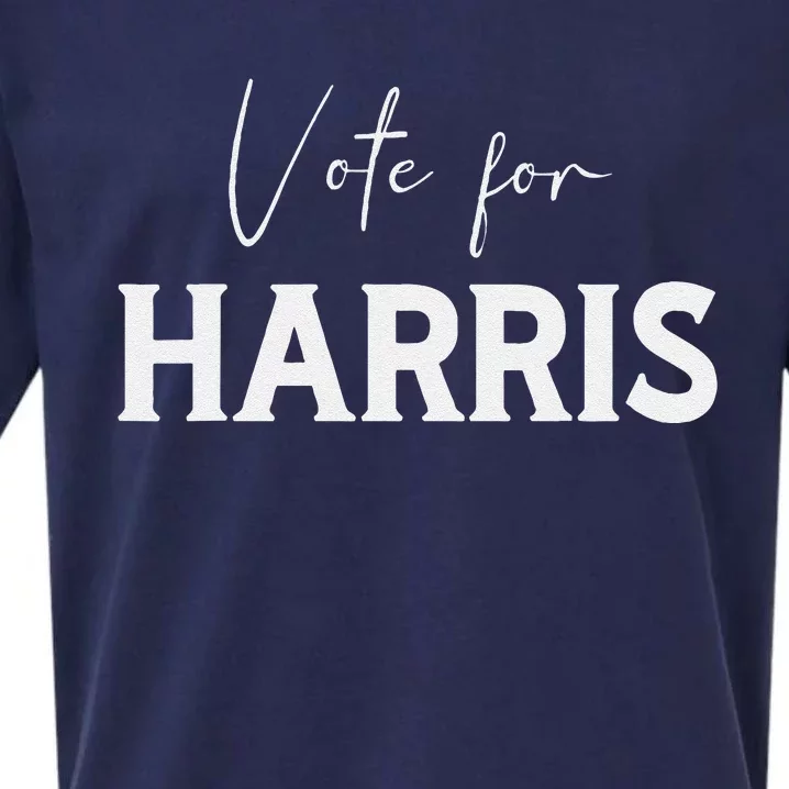 Harris Walz 2024 Campaign Voting Supporter President Vp Sueded Cloud Jersey T-Shirt