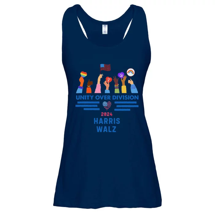 Harris Waltz 2024 Unity Over Division Ladies Essential Flowy Tank