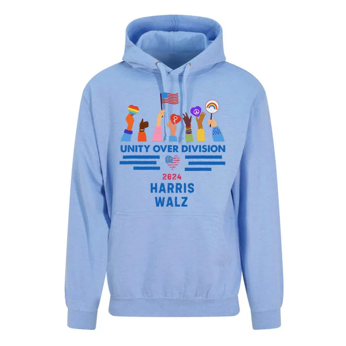 Harris Waltz 2024 Unity Over Division Unisex Surf Hoodie