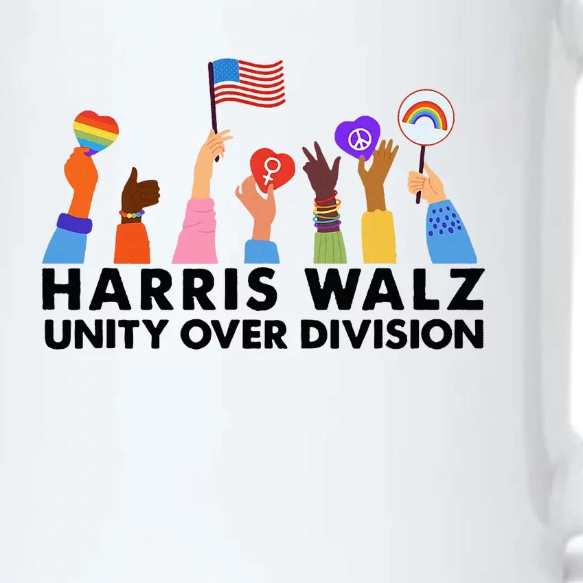 Harris Waltz 2024 Unity Over Division Black Color Changing Mug