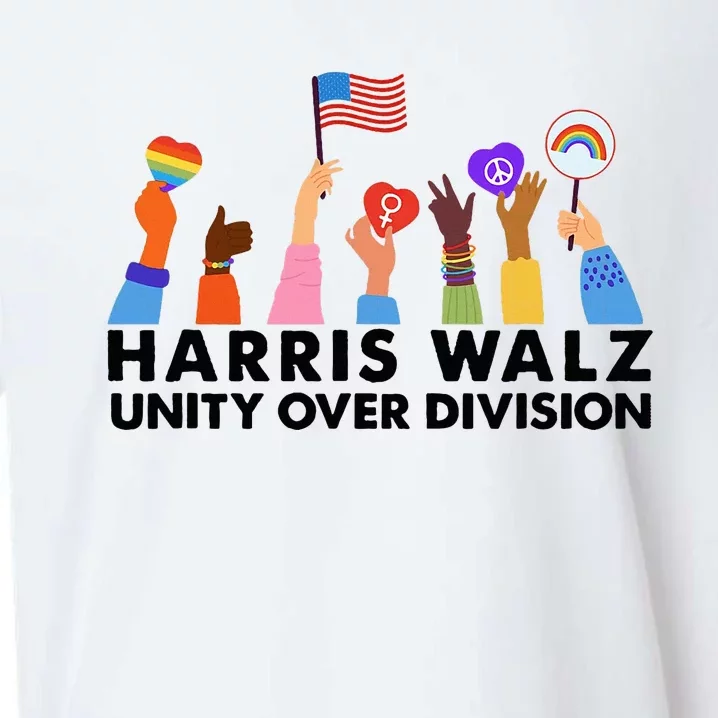 Harris Waltz 2024 Unity Over Division Sueded Cloud Jersey T-Shirt