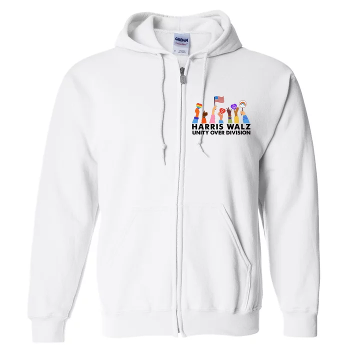 Harris Waltz 2024 Unity Over Division Full Zip Hoodie