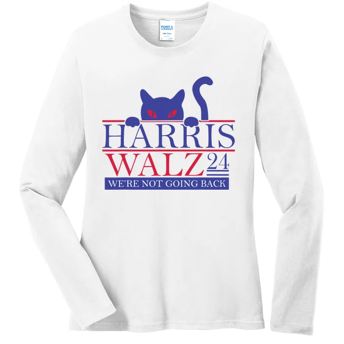 Harris Waltz 2024 Election Kamala Harris Tim Waltz 2024 Ladies Long Sleeve Shirt