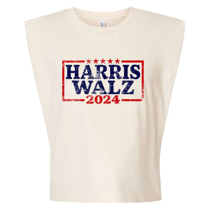 Harris Waltz 2024 Election Kamala Harris Tim Waltz 2024 Garment-Dyed Women's Muscle Tee