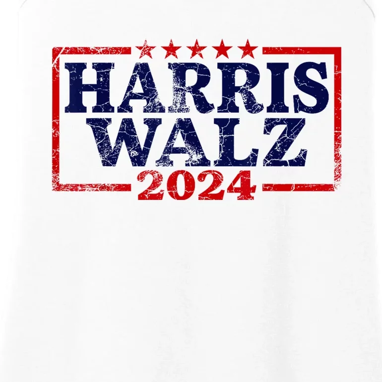 Harris Waltz 2024 Election Kamala Harris Tim Waltz 2024 Ladies Essential Tank