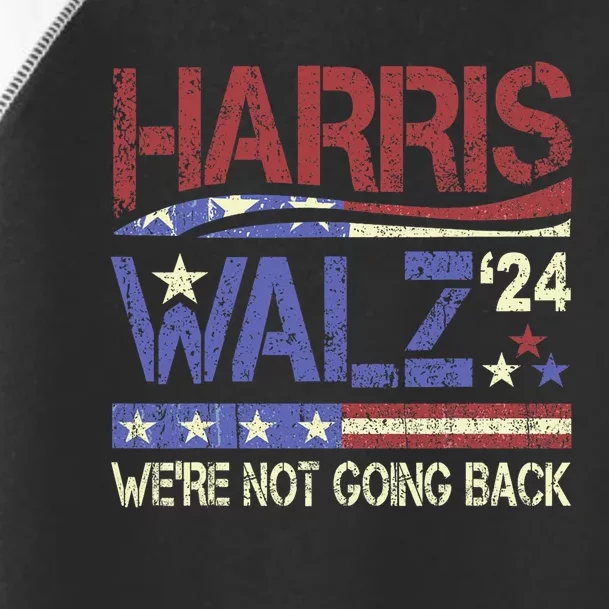 Harris Walz 2024 Kamala Harris 2024 Tim Walz 2024 Usa Flag Toddler Fine Jersey T-Shirt