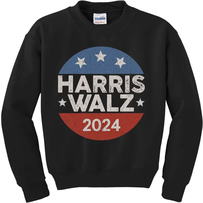 Harris Waltz 2024 Election Kamala Harris Tim Waltz 2024 Kids Sweatshirt