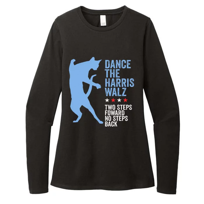 Harris Walz 2024 Waltz Dance 2 Steps Forward Not Back Womens CVC Long Sleeve Shirt