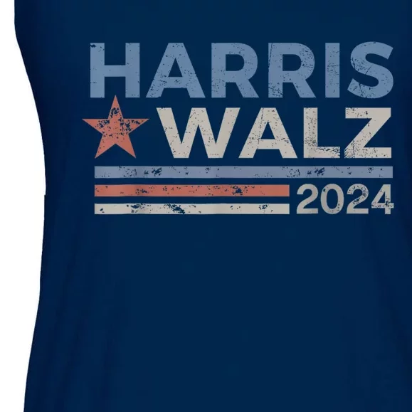 Harris Waltz 2024 Election Kamala Harris Tim Waltz 2024 Ladies Essential Flowy Tank