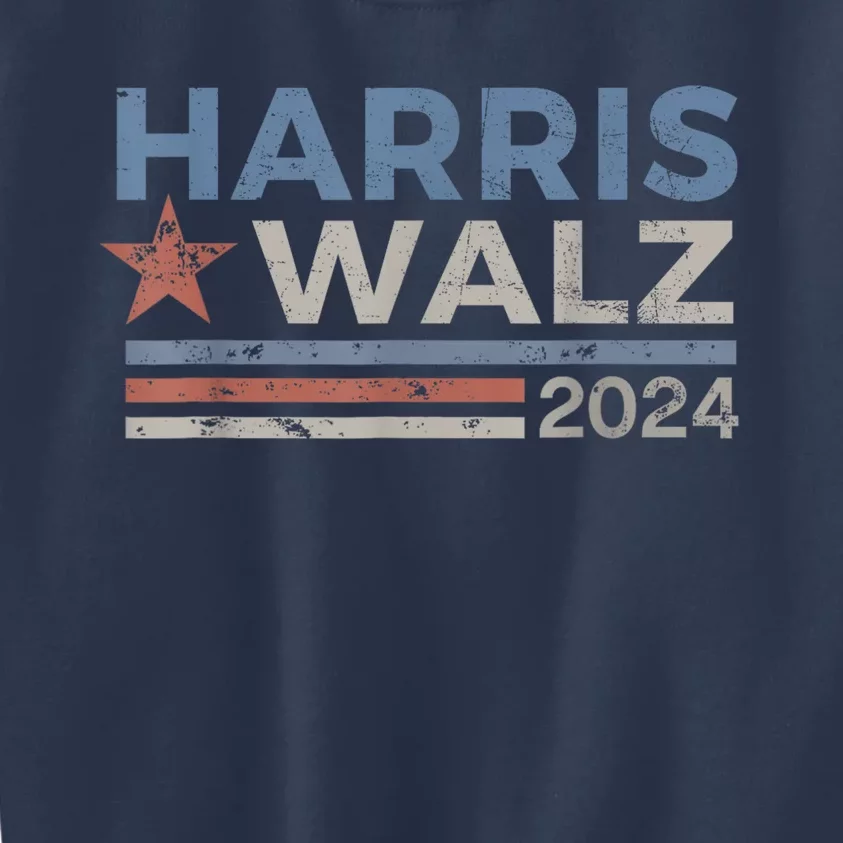 Harris Waltz 2024 Election Kamala Harris Tim Waltz 2024 Kids Sweatshirt