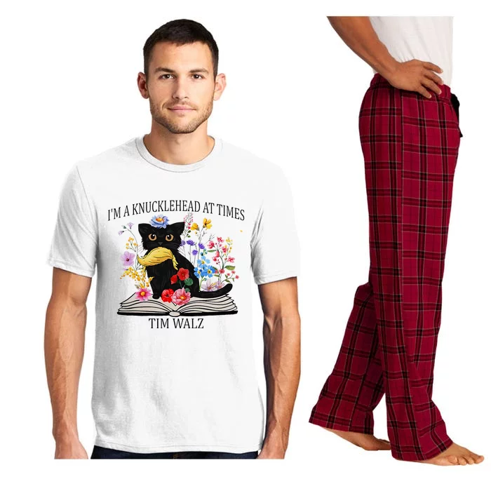 Harris Walz 2024 IM A Knucklehead At Times Tim Walz Quote Pajama Set