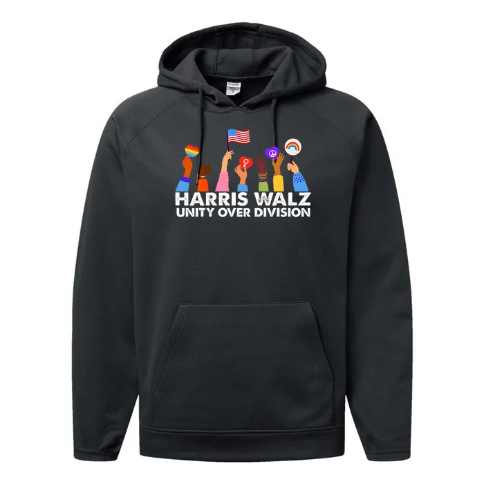 Harris Waltz 2024 Unity Over Division Performance Fleece Hoodie