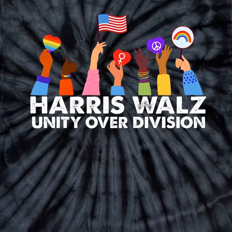 Harris Waltz 2024 Unity Over Division Tie-Dye T-Shirt