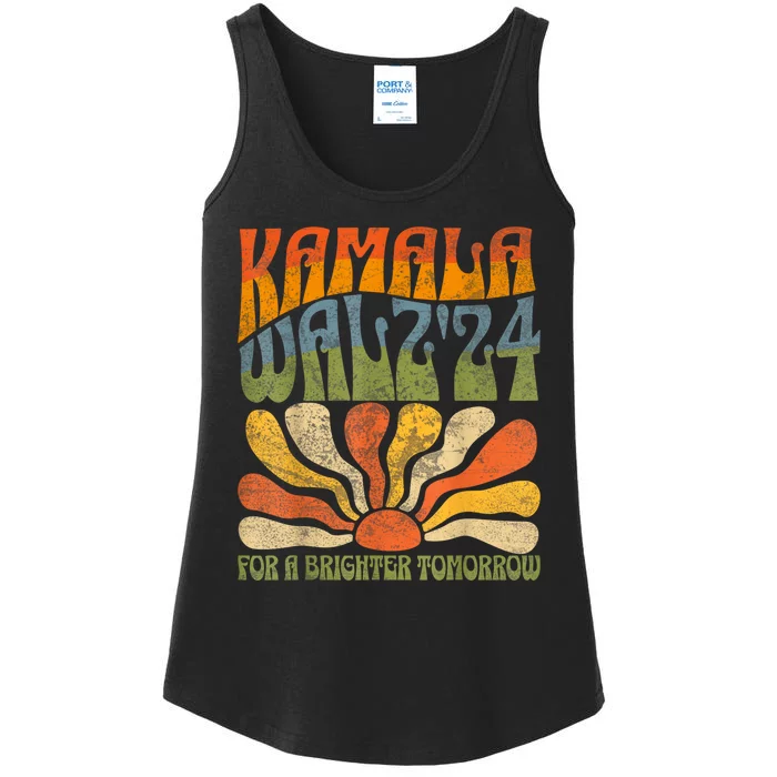 Harris Waltz 2024 Election Kamala Harris Tim Waltz 2024 Ladies Essential Tank