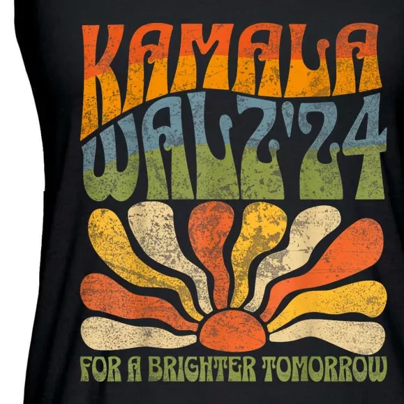 Harris Waltz 2024 Election Kamala Harris Tim Waltz 2024 Ladies Essential Flowy Tank