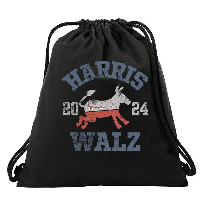 Harris Waltz 2024 Election Kamala Harris Tim Waltz 2024 Drawstring Bag