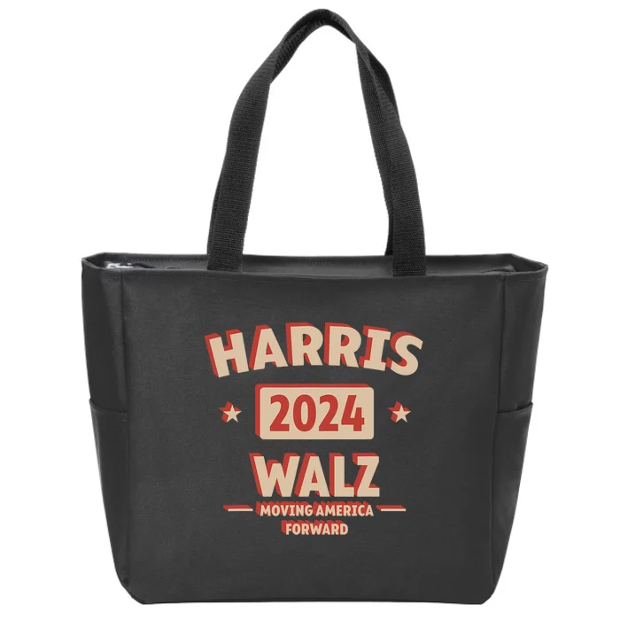 Harris Wlaz 2024 Casual 2024 Kamala & Democrats Casual Apparel Zip Tote Bag