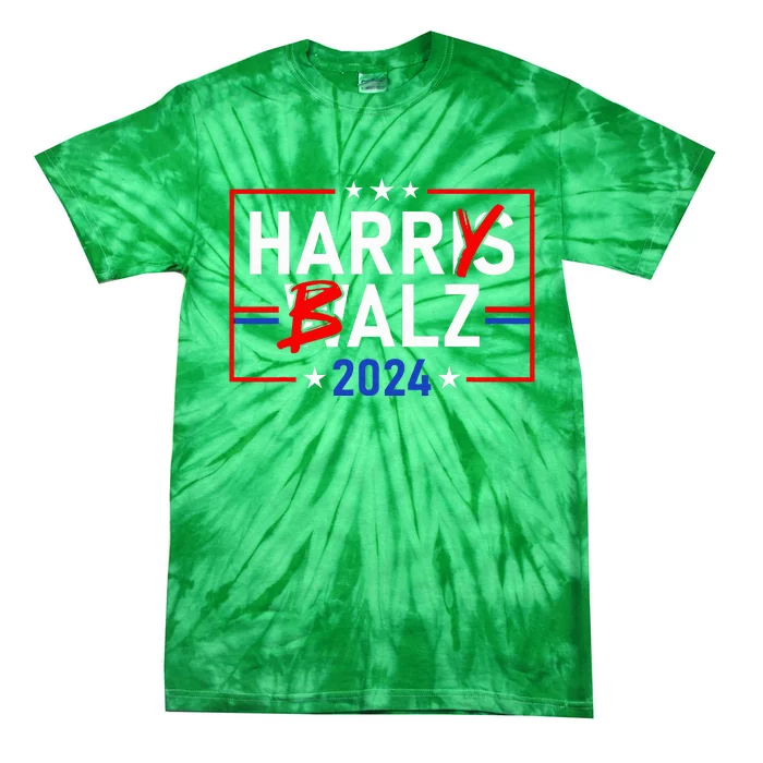 Harris Walz 24 Harry Balz 2024 Meme Democratics Vote Tie-Dye T-Shirt