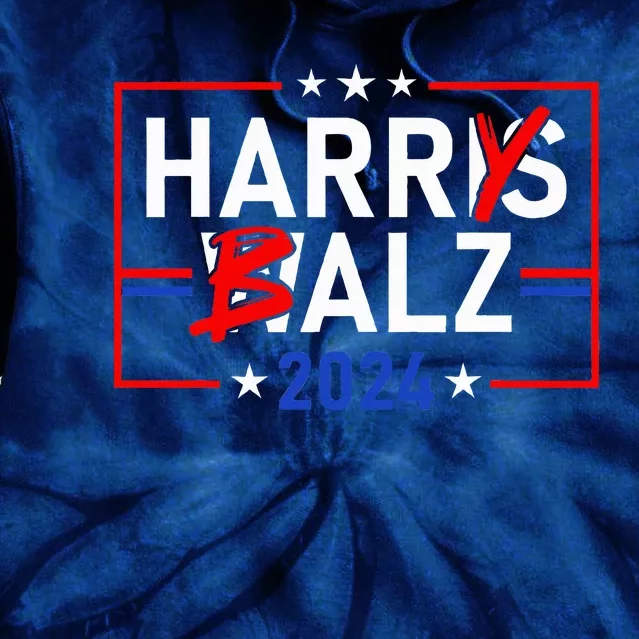 Harris Walz 24 Harry Balz 2024 Meme Democratics Vote Tie Dye Hoodie