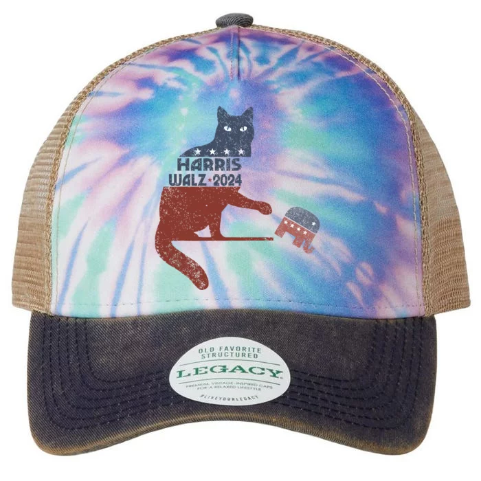 Harris Waltz 2024 Vp President Election Legacy Tie Dye Trucker Hat